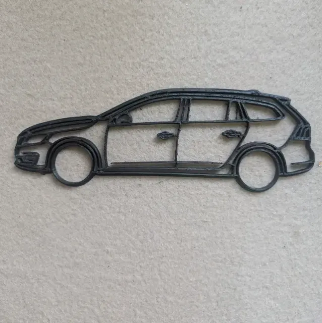 Volvo V60 1st gen 2010-2018 Silhouette wall art — Image 2 of 5