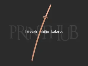 bleach ichigo katana 3d print model