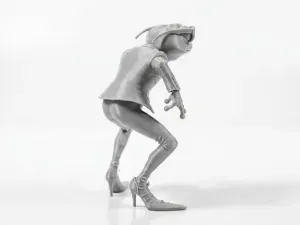 Frog In Suit Figurine Animal Character 3D Printable