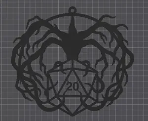 Stranger Things D20 Upside Down Wall Art