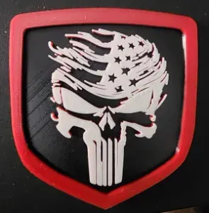 Punisher Trump Dodge Ram Emblem