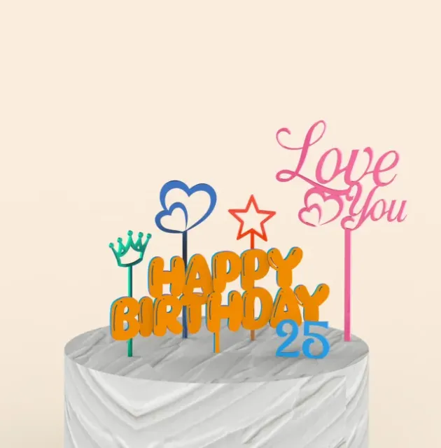 3D Cake Toppers Set, 15 pcs. Bundle — Фото 4 из 9