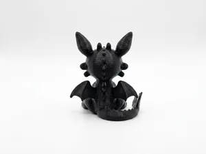 Toothless crocheted multicolor