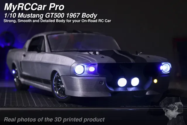 MyRCCar Mustang GT500 1967 1/10 On-Road RC Car Body — Фото 4 из 9