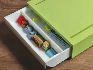 双层键帽收纳盒(可堆叠收纳盒模块)