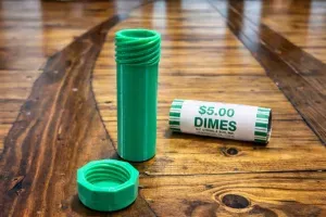 Dime Coin Roll Tube