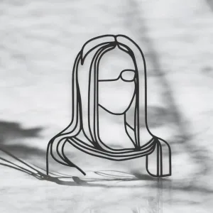 Mona Lisa Line Art
