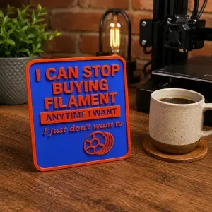 "I CAN STOP" coaster
