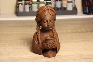 Candle holder girl