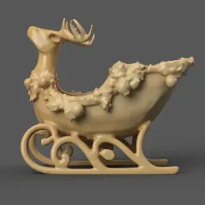 Santa Sleigh Christmas Decorations planter - vase - garden 8