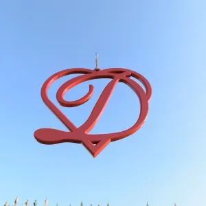 Heart D Charm