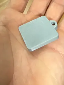 Keychain Blank Square Template Flat
