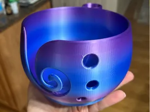 Yarn Bowl with Holder for Scissors or Needles | Smooth