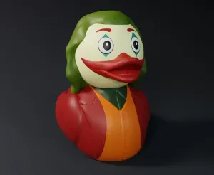 Cute "The Joker" Rubber Duck