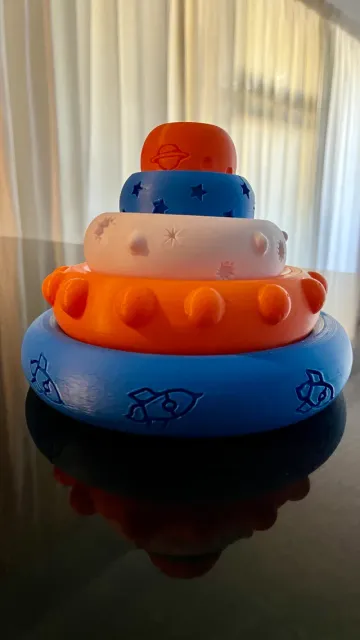 Saturn's (Tower) Rings Toy Puzzle for Kids — Image 4 of 9