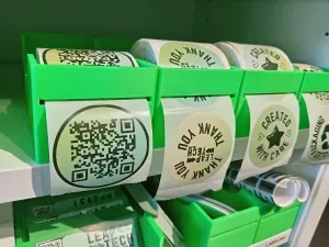 50mm Label Dispenser Holder Simple Thermal