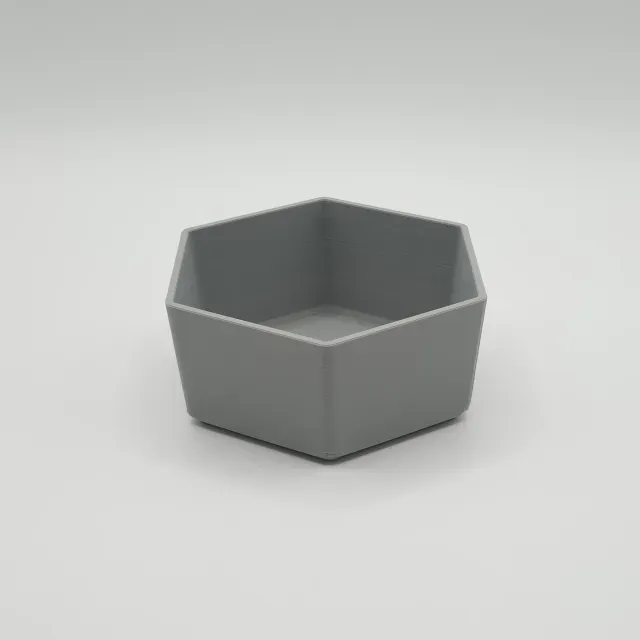 Hexagonal Bowl – Cute, Modern Design for Keys, Coins & Food — Image 2 of 4