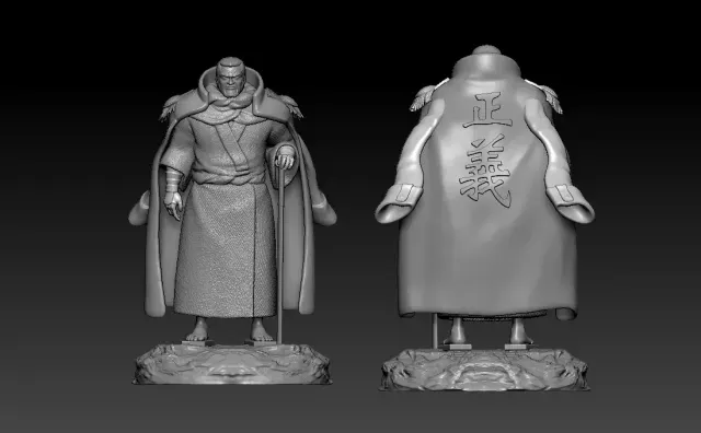Issho - Fujitora - ONE PIECE - 3D PRINT — Image 4 of 9