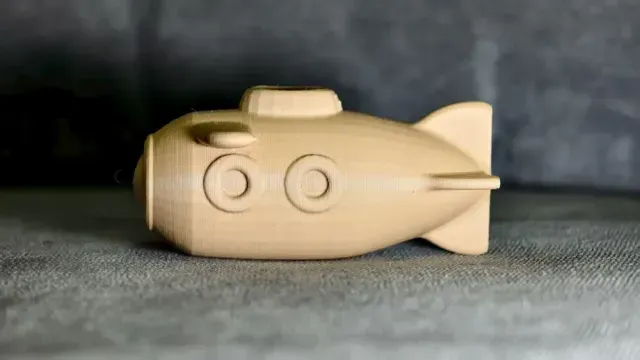 [Bathtub Toy] Cute Mini Submarine with Freely Controllable Diving in Water, 1-Hour Print — Фото 3 из 6