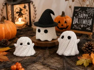 Knitted Twisted Fidget Ghost - Halloween
