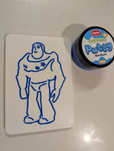 Plate to play with playdough