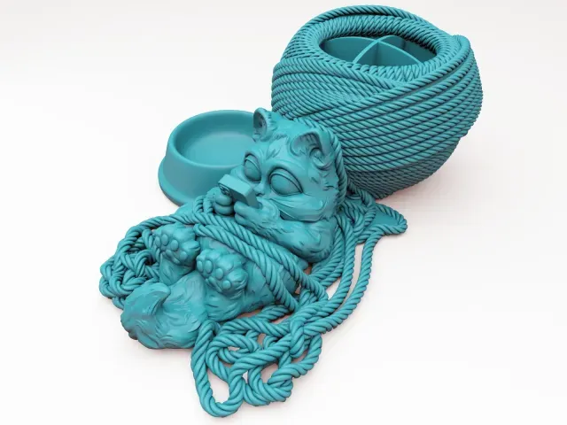 Cute Cat Phone Stand Organizer — Image 8 of 9