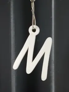 M keychain