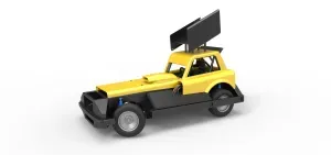 New Zealand Superstock car while turning V3 Scale 1:25