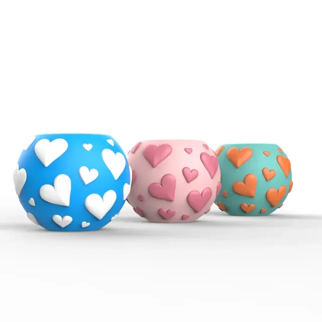 Heart Pattern Planter, Valentine's Day Love Decor — Image 5 of 8