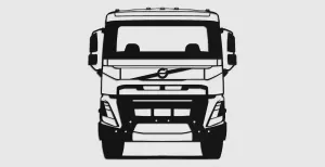 Volvo FMX 2024 silhouette