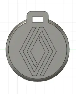 Pendentif porte clé Renault 2 / Renault 2 Key ring ornement