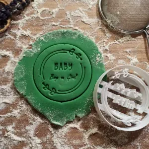 Boy or Girl Cookie & Fondant Cutter, Baby What Will It Be