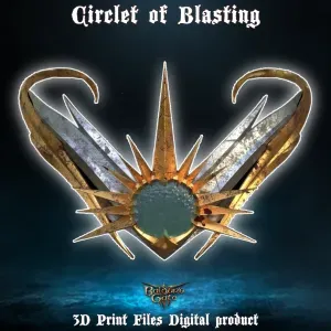 Fantasy Circlet of Blasting Baldurs Gate 3