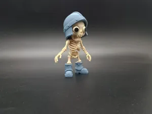 Goofy Skeleton Warrior Multi-Part Multi-color Toy