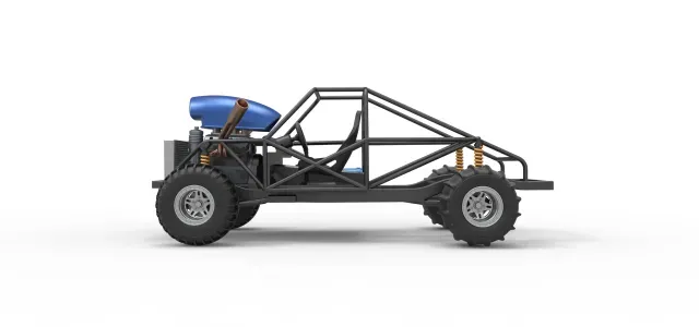 Uphill Sand Racing Dragster Base Version 4 Scale 1:25 — Фото 5 из 9