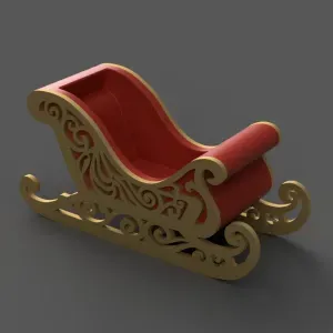 Santa Sleigh Christmas Decorations planter - vase - garden