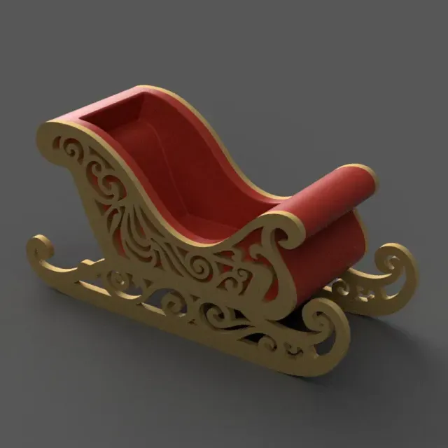 Santa Sleigh Christmas Decorations planter - vase - garden