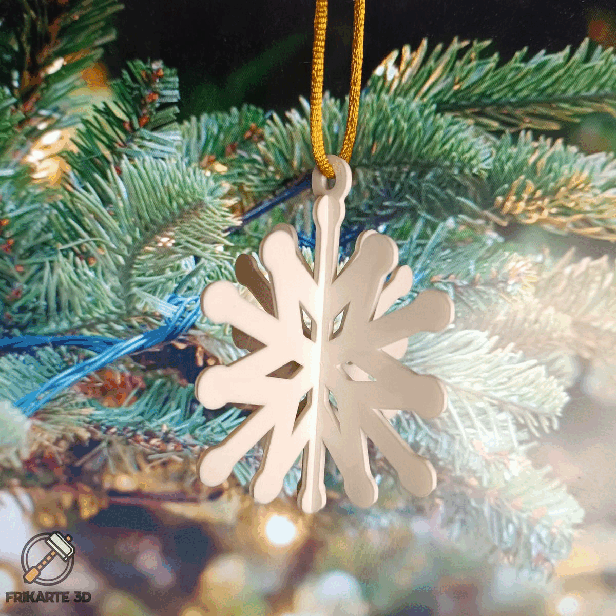 Ice Crystal Christmas Ornament Pack