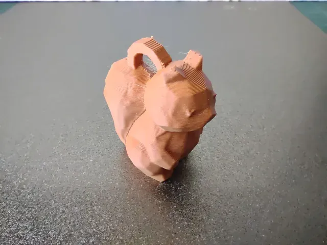 Low Poly Squirrel Keychain / keyring — Image 2 of 6