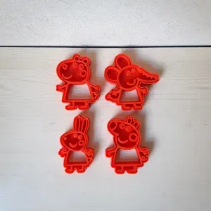Peppa pig cookie cutters