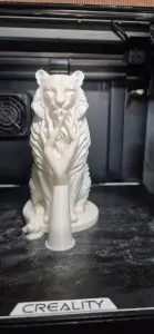 Elegant Modern Tiger Sculpture