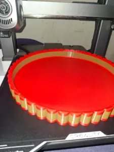 modern round desk and bathroom organizer tray