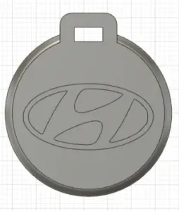 Pendentif porte clé Hyundai 2/ Hyundai 2 Key ring ornement