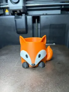Cute Fox Pencil Holder-Adorable Desk Organizer
