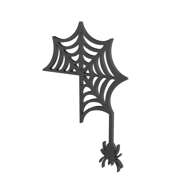 Halloween Door Corner Decor, Spider - Web Shaped — Фото 6 из 7