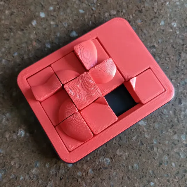 print-in-place heart puzzle 9 sliding pieces fidget toy — Фото 3 из 9