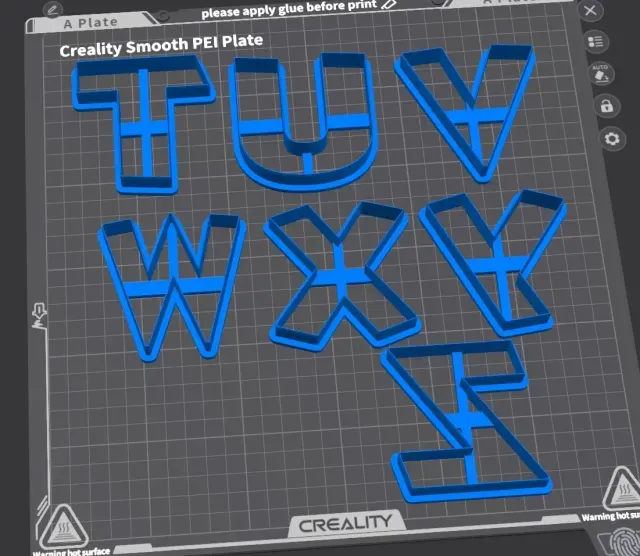Letter Cookie Cutters N-Z - 3 Inch Size — Image 3 of 9