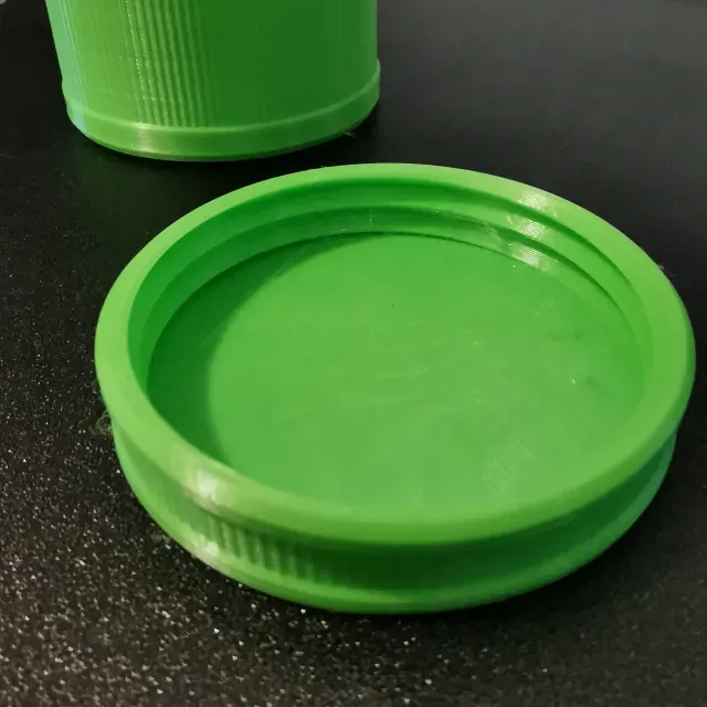 Threaded Screw-Top Container – Ribbed Minimal Storage — Фото 7 из 9