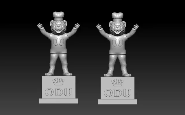 NCAA - Big Blue mascot - Old Dominion University - 3d print — Image 3 of 6