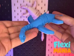 Plesiosaur - Articulated Print-in-Place – No Supports Needed